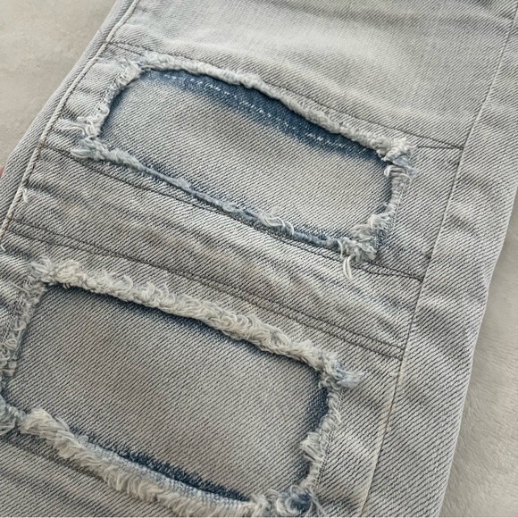 Madewell Slim Boyjean: Patched Up Edition in Georgia Wash, Y2K, Size 26 NWOT - Picture 7 of 12